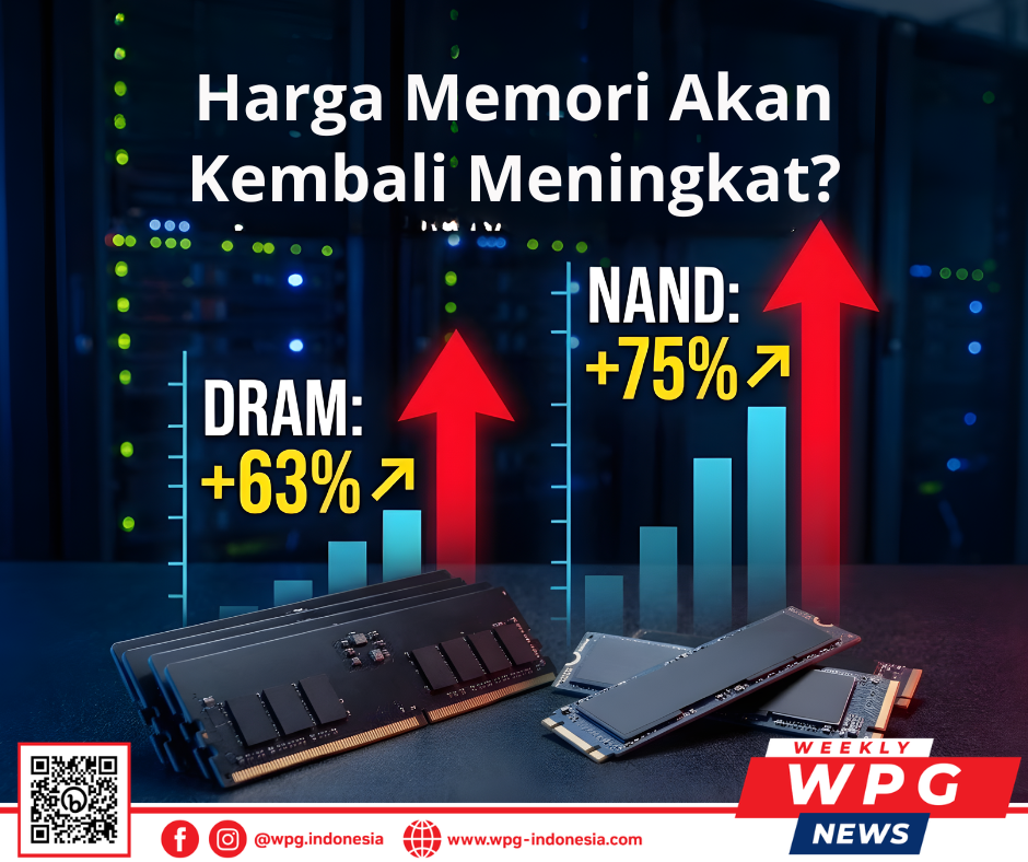 Harga DRAM dan NAND Diperkirakan Melonjak di Q2 2026