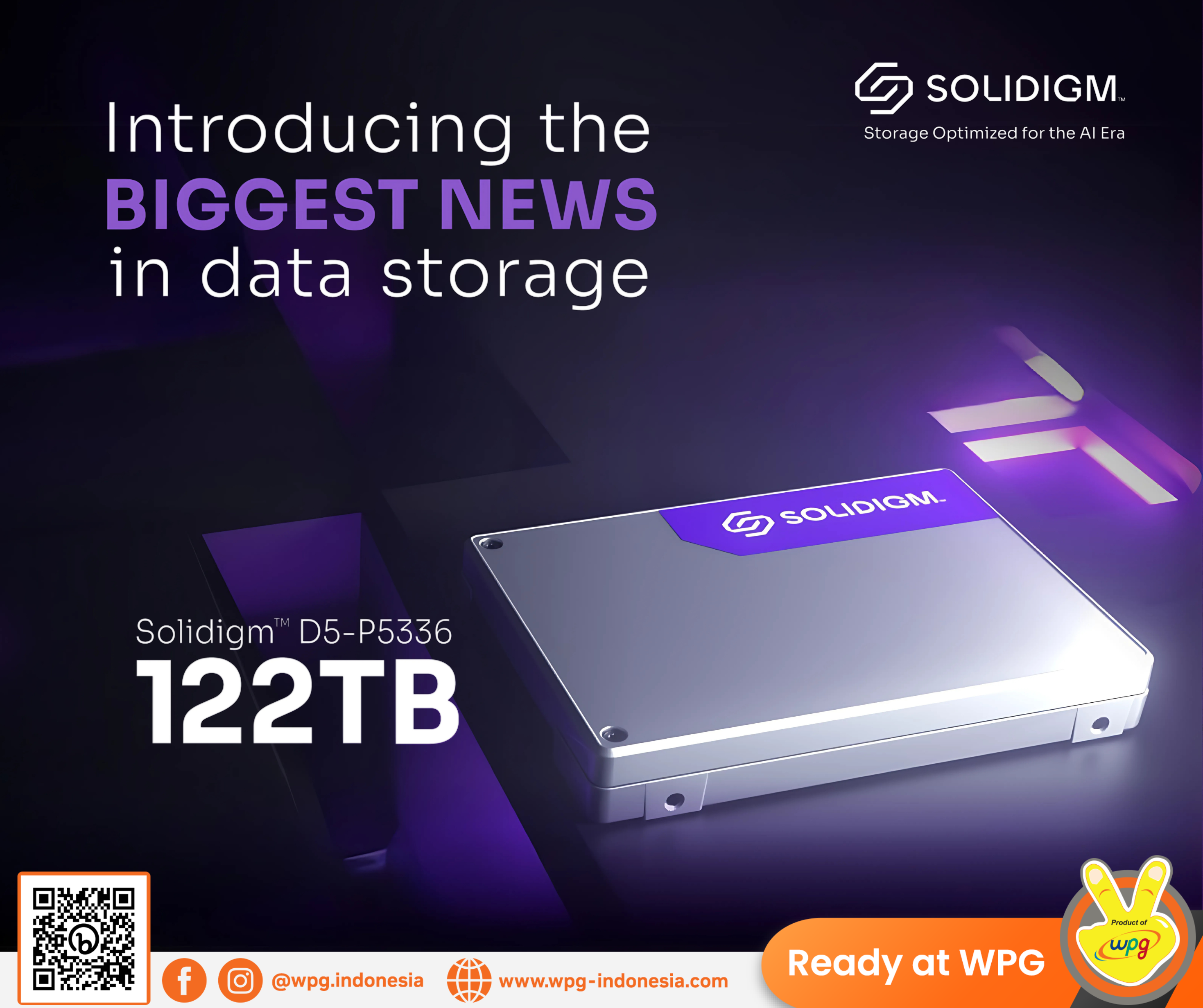 Solidigm Ciptkan Rekor Baru Dengan Luncurkan SSD Penyimpanan Data 122TB