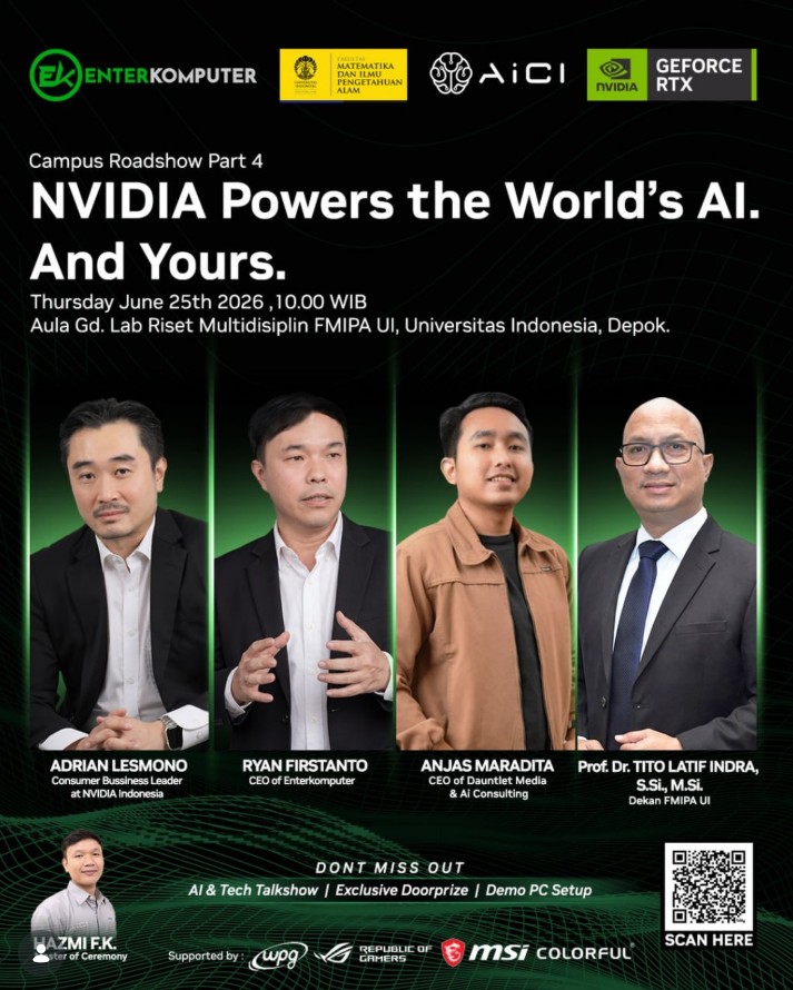 Universitas Indonesia Jadi Bagian dari Campus Event NVIDIA & WPG Indonesia Bersama Enterkomputer